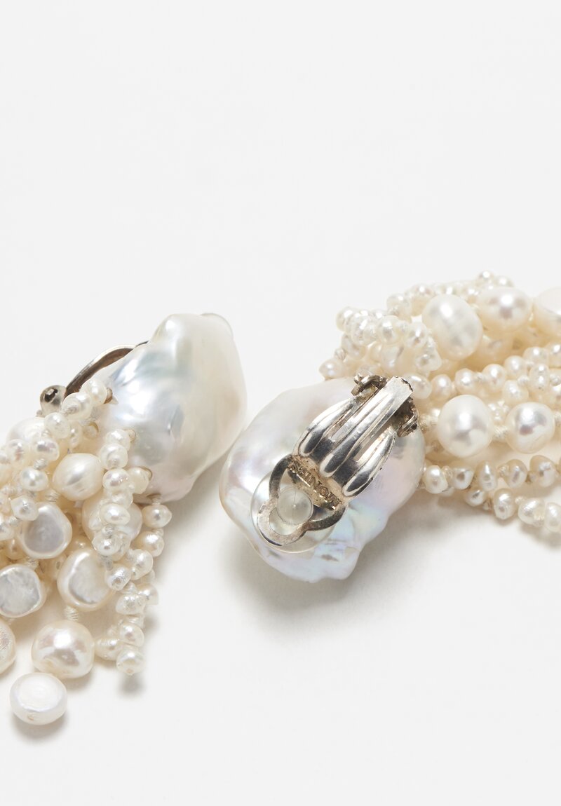 Monies UNIQUE Pearl Chandelier Earrings	
