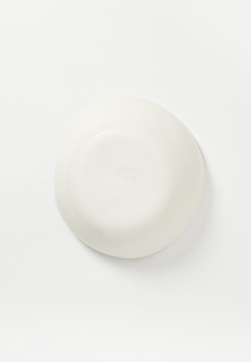 Bertozzi Handmade Porcelain Solid Painted Large Bowl Senza Decoro	