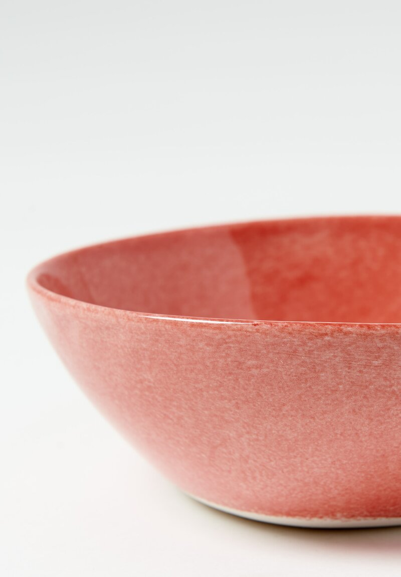 Bertozzi Handmade Porcelain Fruit Bowl Rosso Medio	
