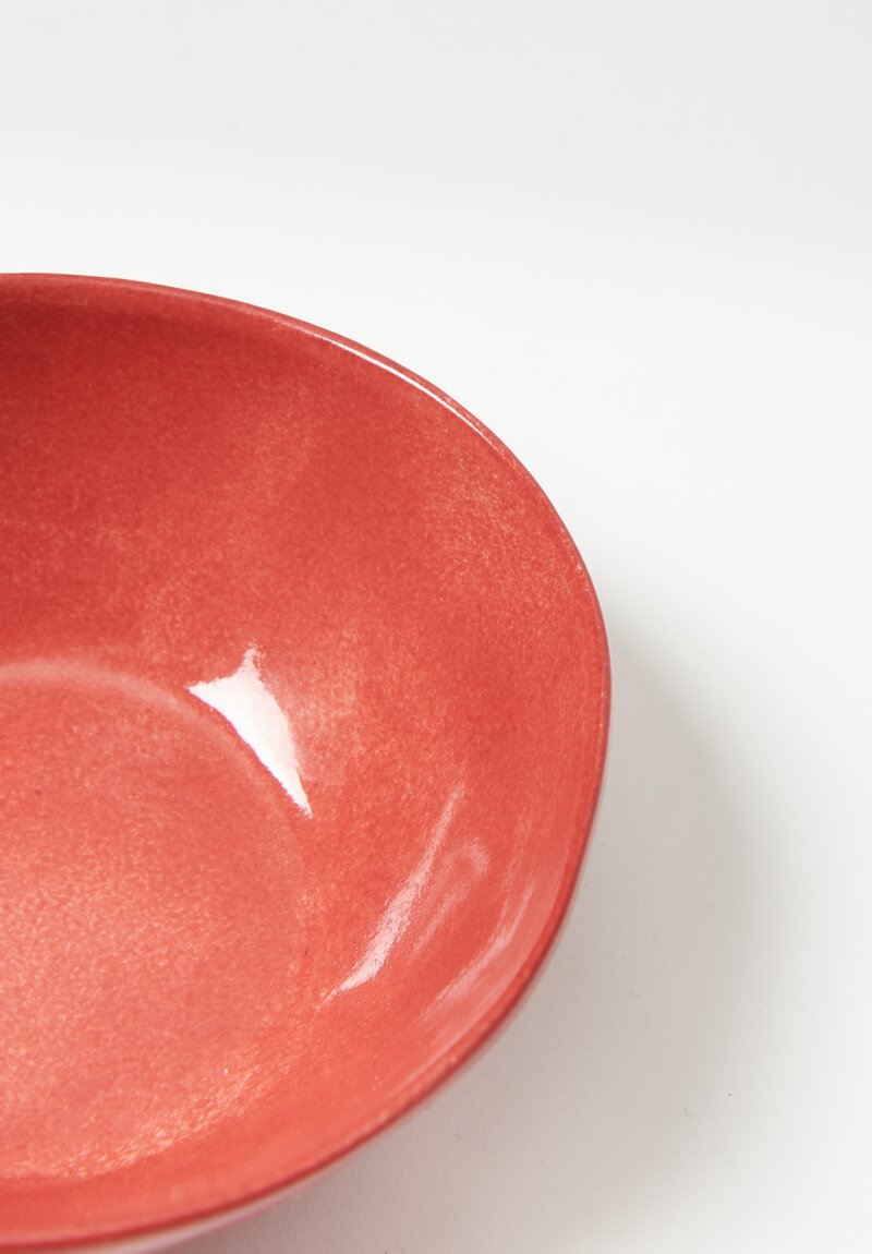 Bertozzi Handmade Porcelain Fruit Bowl in Rosso	