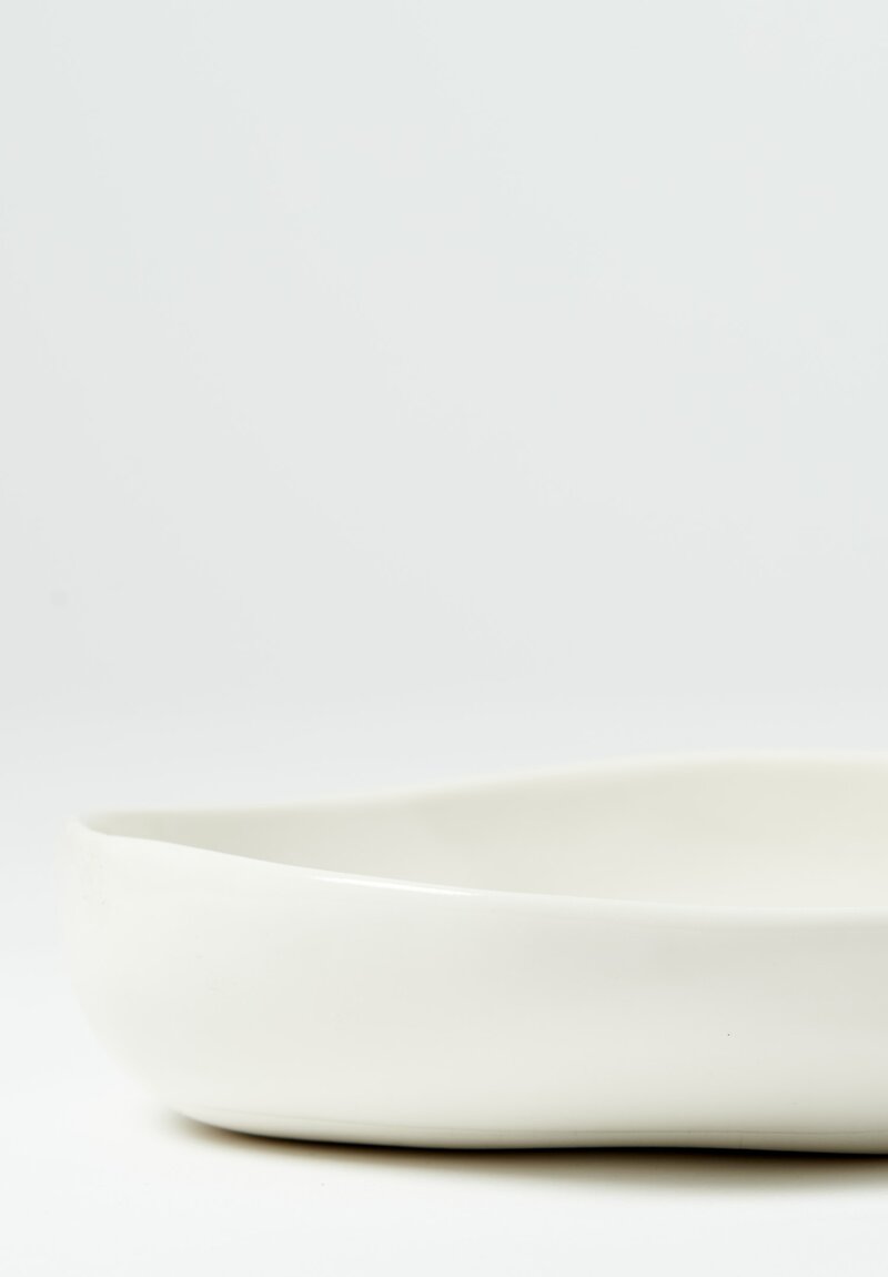 Bertozzi Solid Painted Shallow Pebble Bowl Senza Decoro	