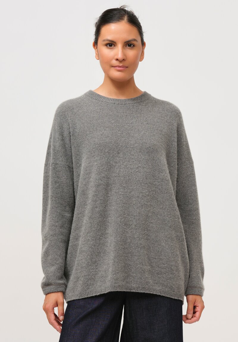 Kaval Cashmere and Sable Loose Knit Sweater in Grey Tweed | Santa Fe Dry  Goods . Workshop . Wild Life