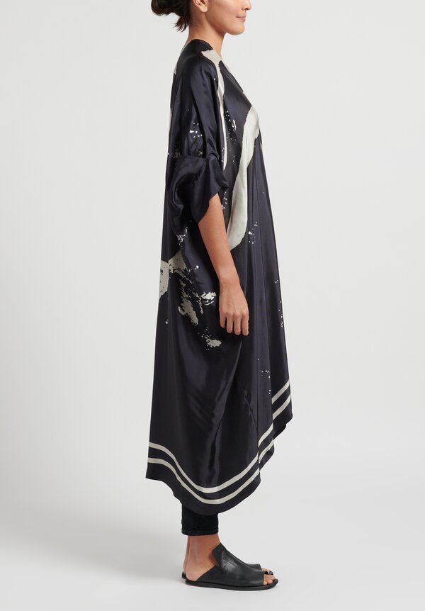 Masnada ''Amphora Kaftan'' Dress in Black and White