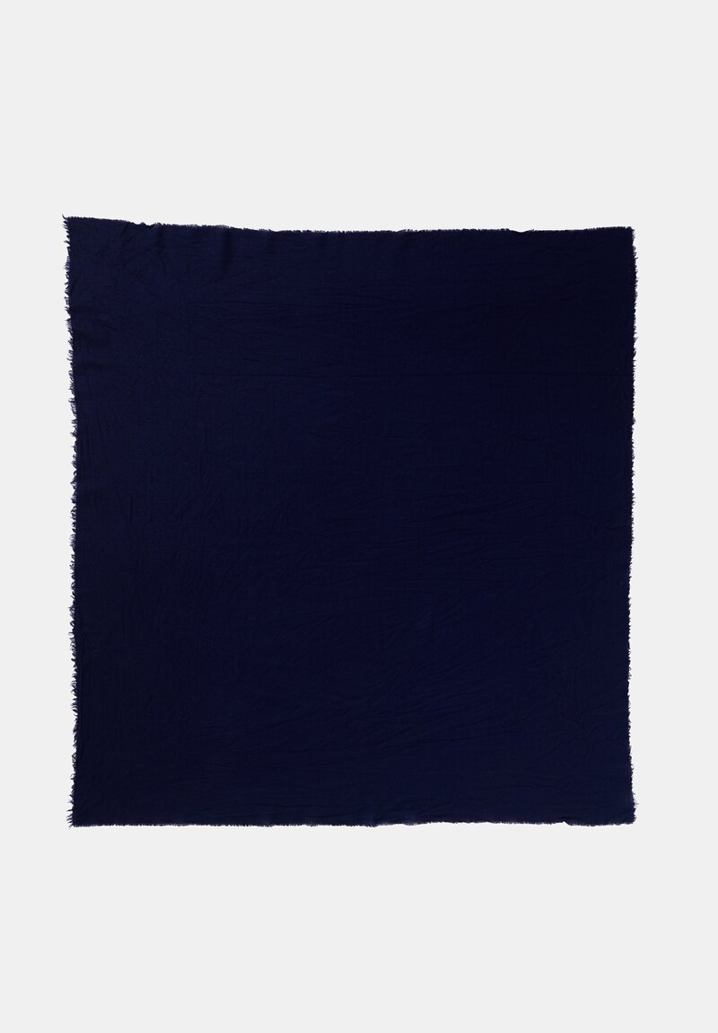 Daniela Gregis Fringed Shawl in Carabiniere Blue	
