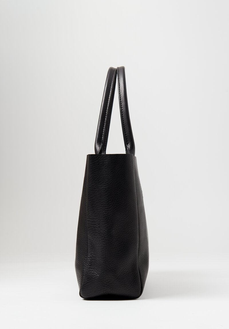 Coriu Leather Ring Tote in Black	