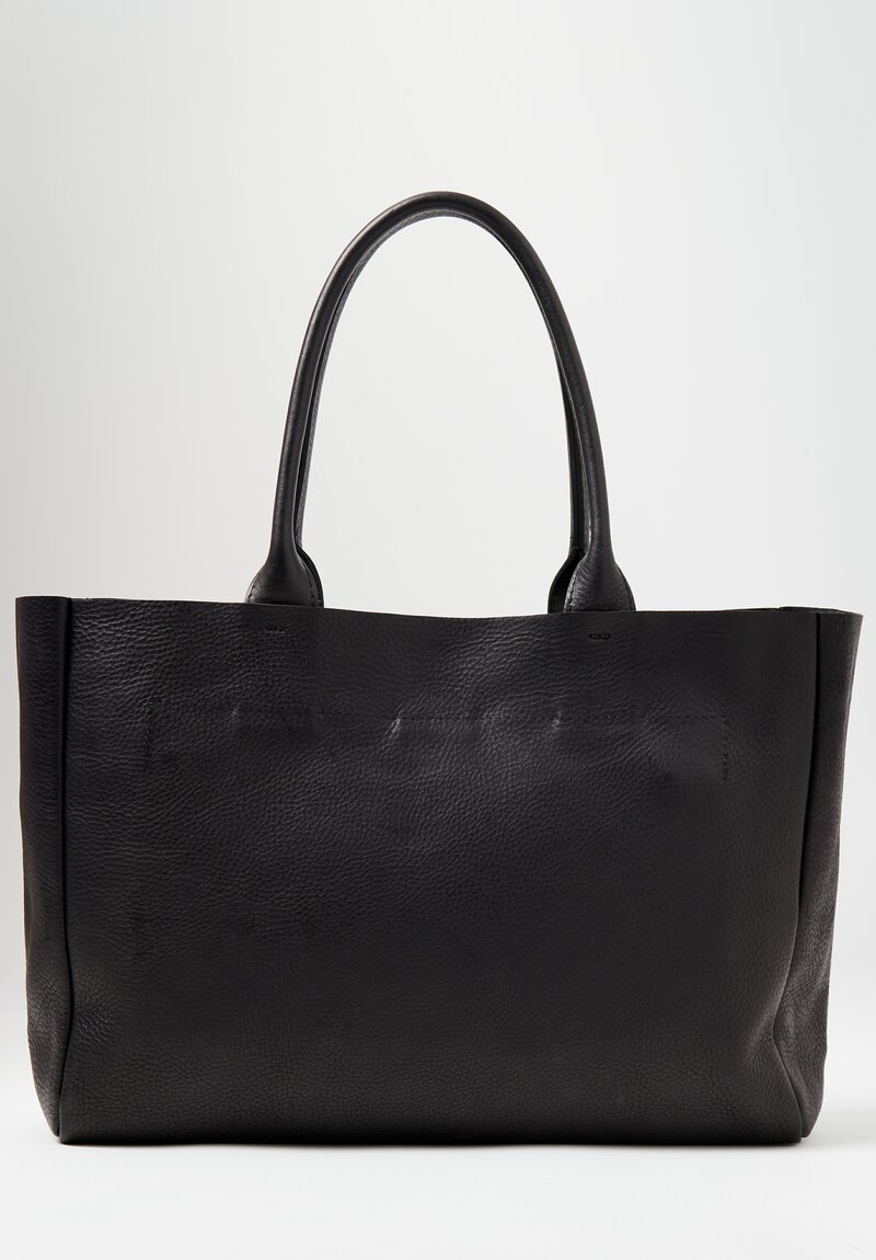 Coriu Leather Ring Tote in Black	