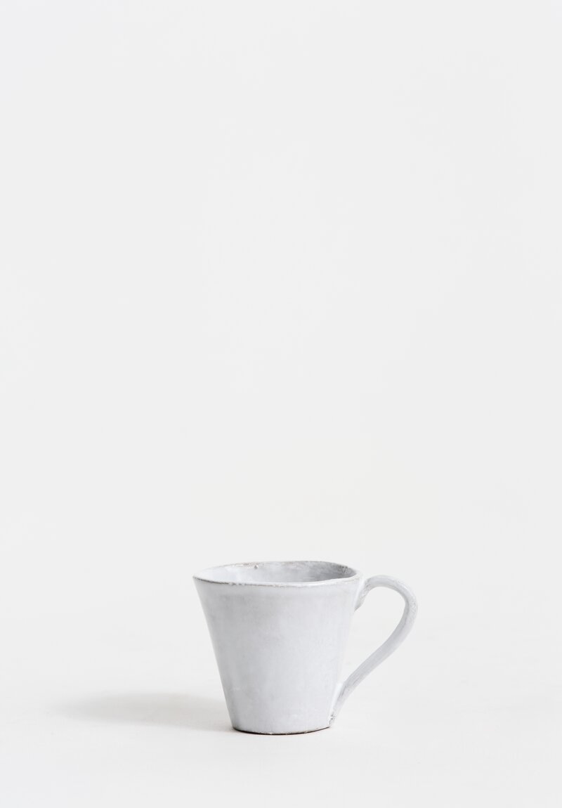 Astier de Villatte Small Simple Espresso Cup in White	