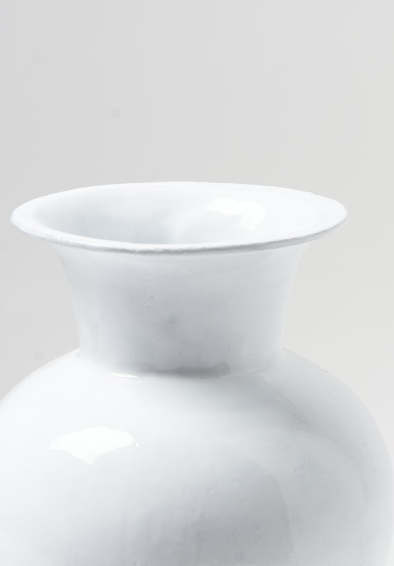 Astier de Villatte Colbert Wide Mouthed Vase White	