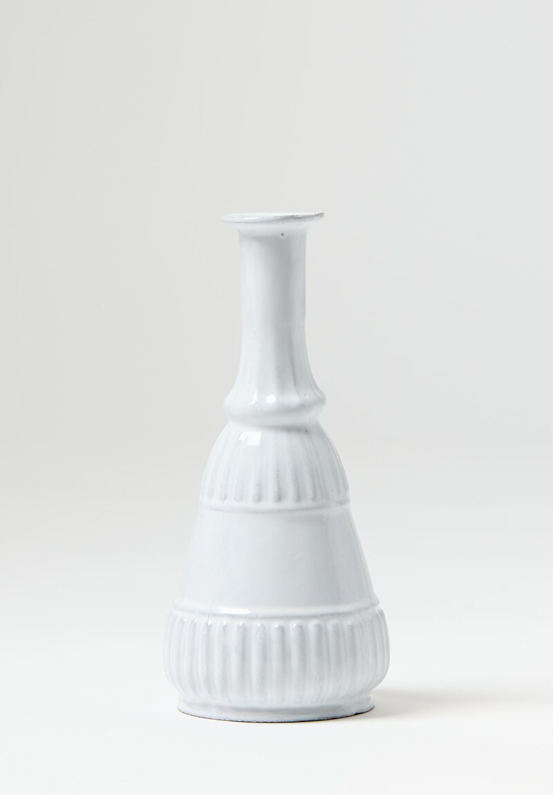 Astier de Villatte Peggy Soliflore Vase in White	