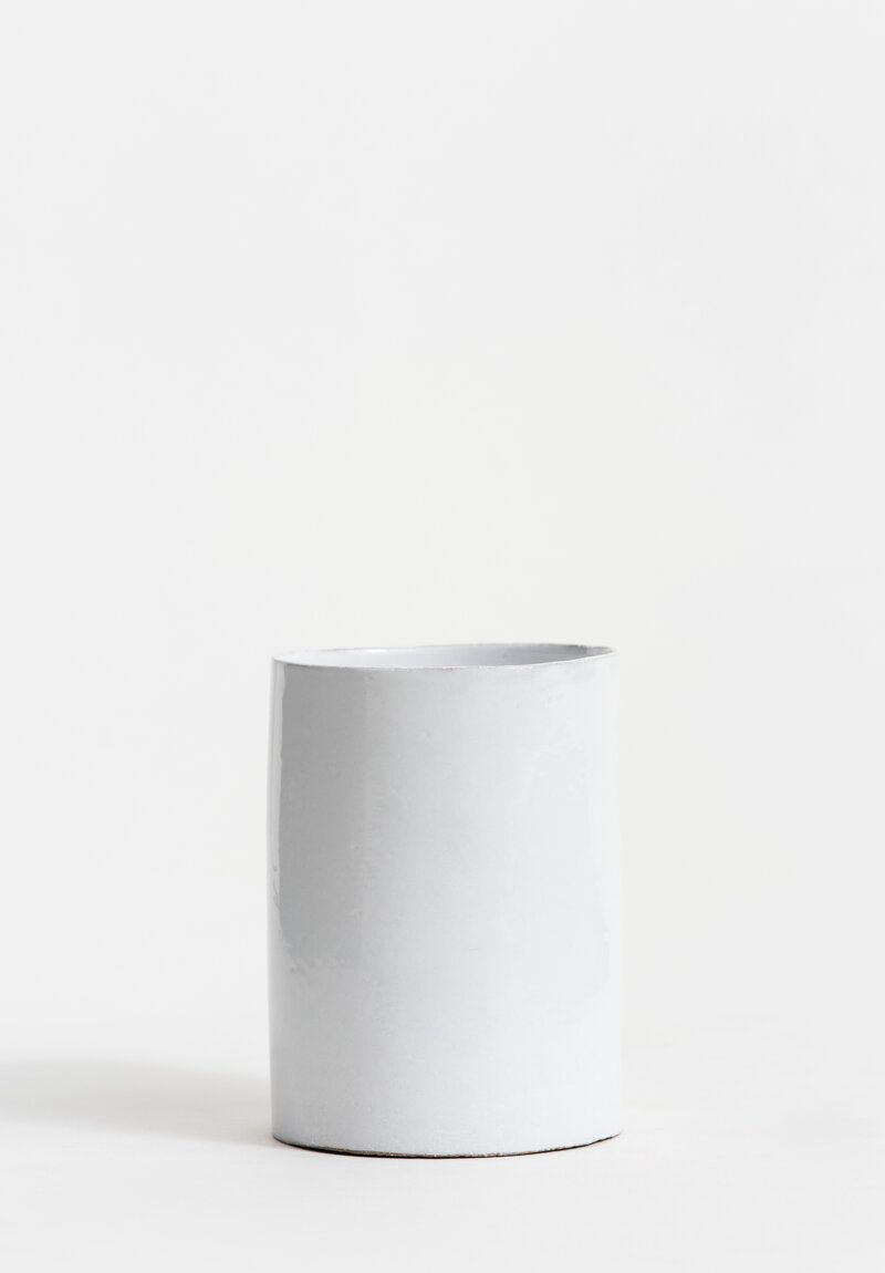 Astier de Villatte Rien Small Tube Vase in White