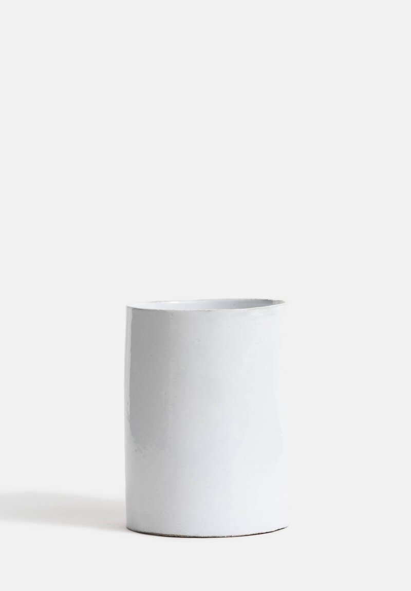 Astier de Villatte Rien Small Tube Vase in White