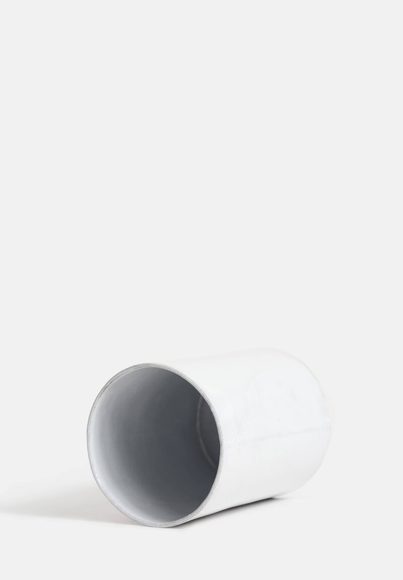 Astier de Villatte Rien Small Tube Vase in White