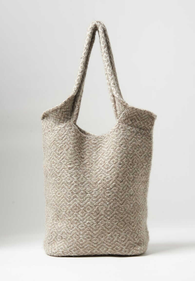 Lauren Manoogian Jacquard Knit Tote in Oatmeal/Plata Natural	