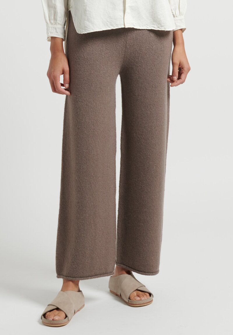 Lauren Manoogian Knit "New Miter" Pants in Umber Brown	
