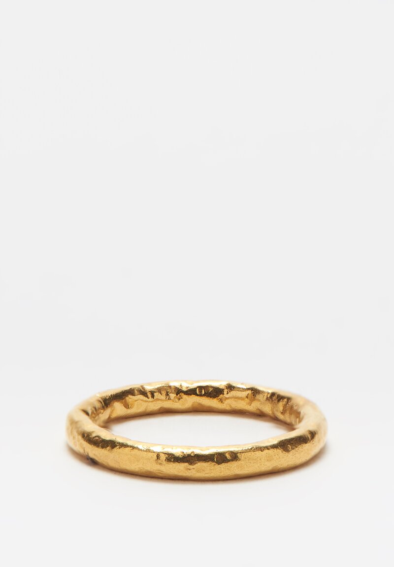 Greig Porter 18k Hammered Gold Ring	