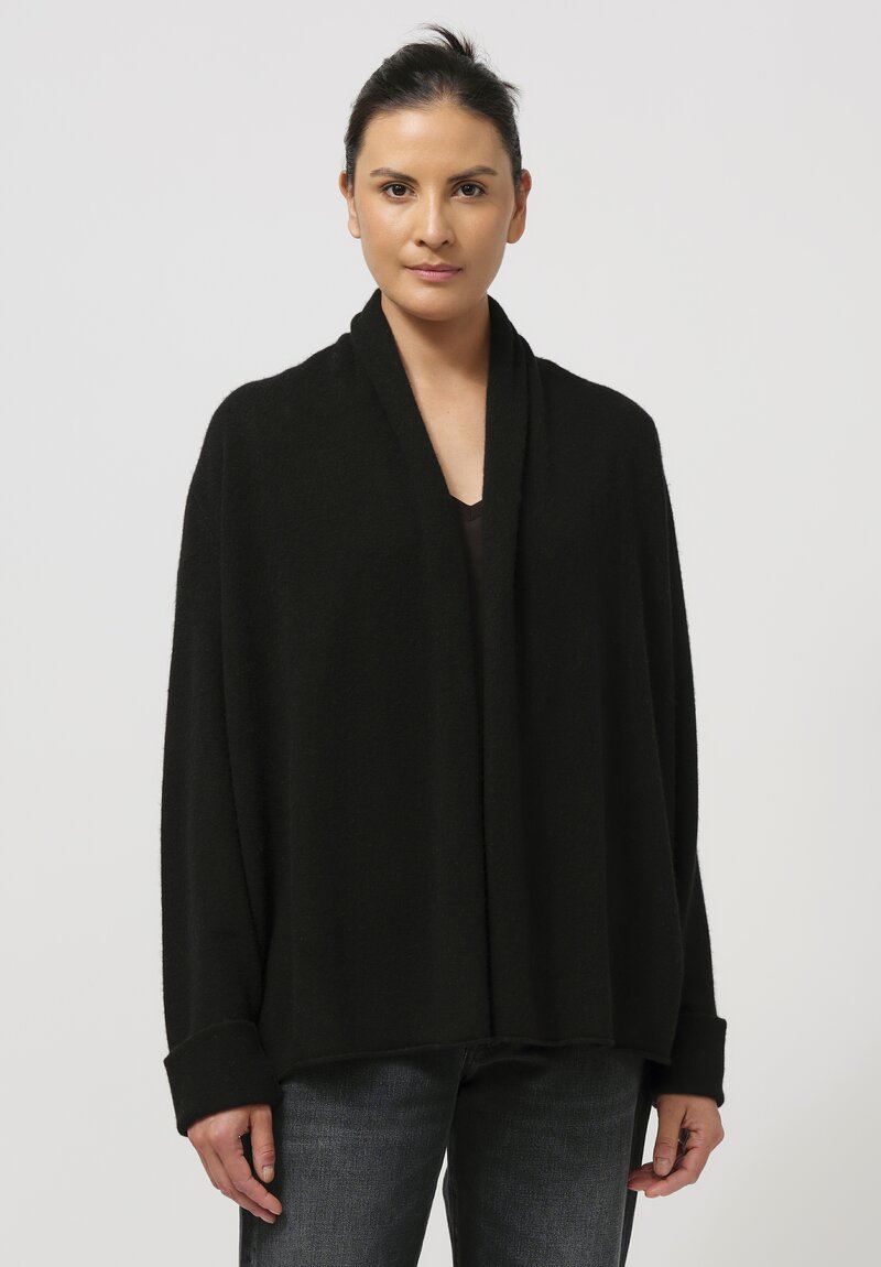 Frenckenberger Cashmere ''Mono'' Cardigan in Black