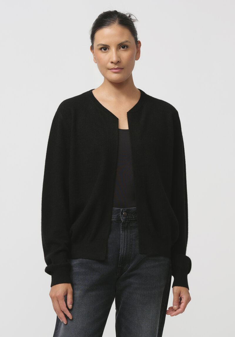 Frenckenberger Cashmere Mini Bomber in Black	