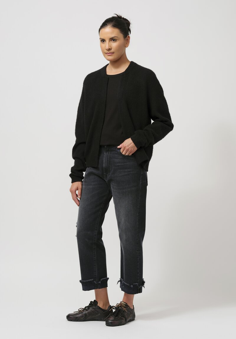 Frenckenberger Cashmere Mini Bomber in Black