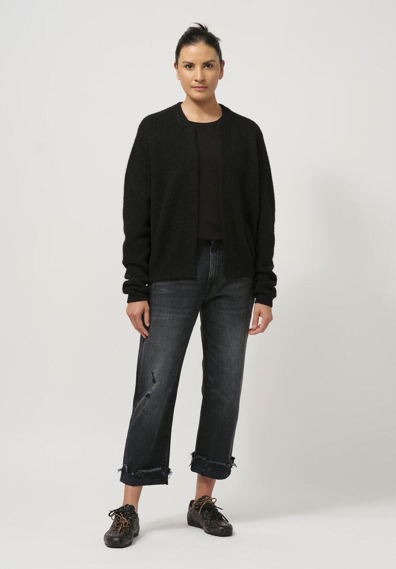 Frenckenberger Cashmere Mini Bomber in Black