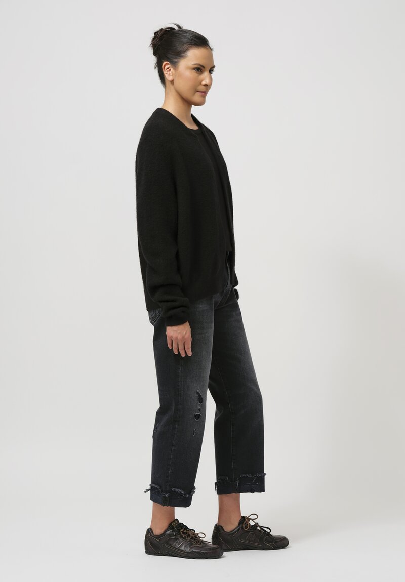 Frenckenberger Cashmere Mini Bomber in Black