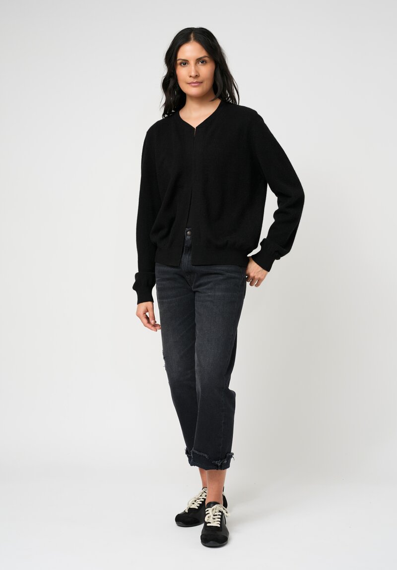 Frenckenberger Cashmere Mini Bomber in Black