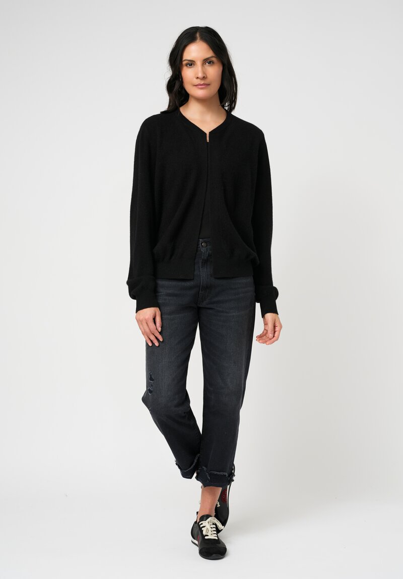 Frenckenberger Cashmere Mini Bomber in Black