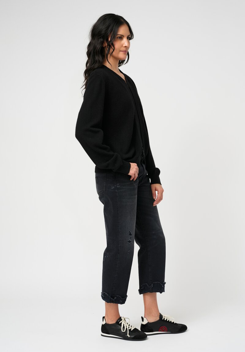 Frenckenberger Cashmere Mini Bomber in Black