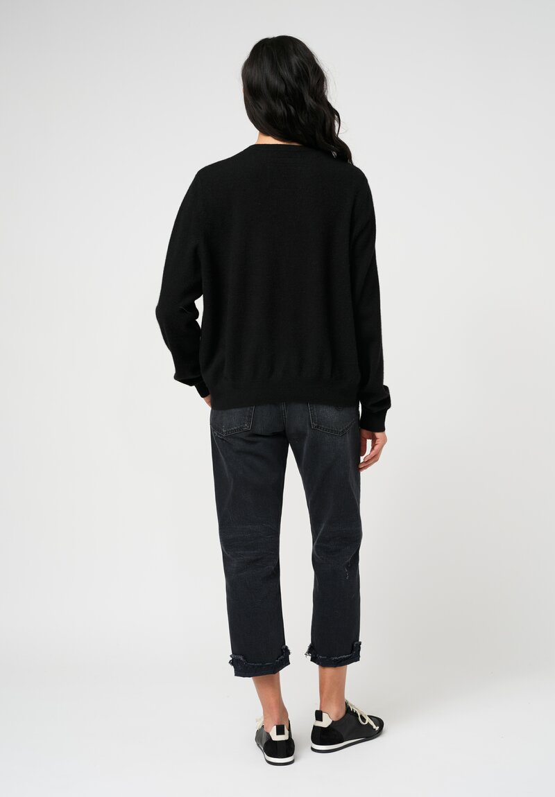 Frenckenberger Cashmere Mini Bomber in Black