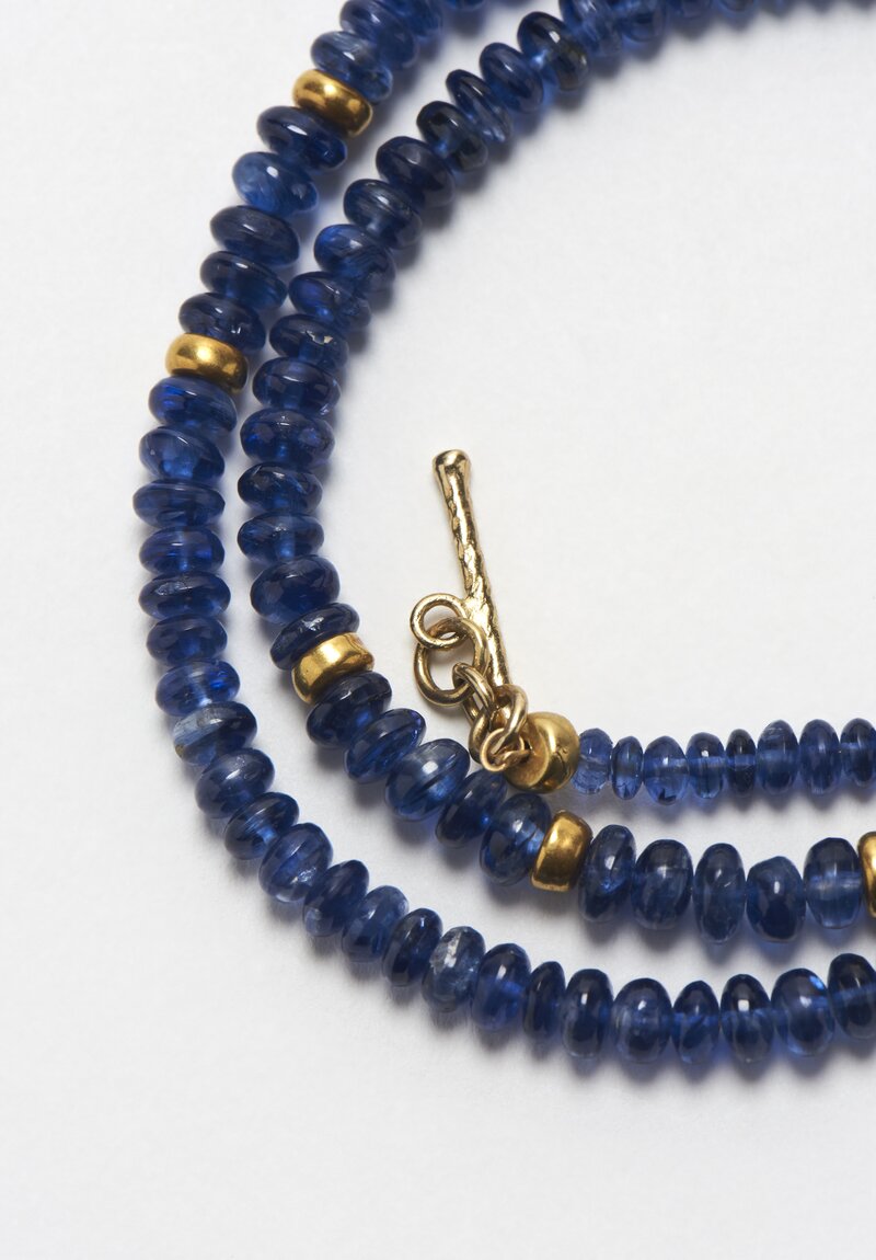 Greig Porter 18K, Kyanite, Vintage Pendant Necklace	