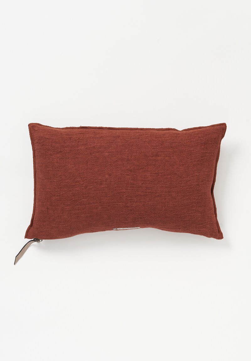 Maison de Vacances Washed Linen Crepon Pillow Argile	