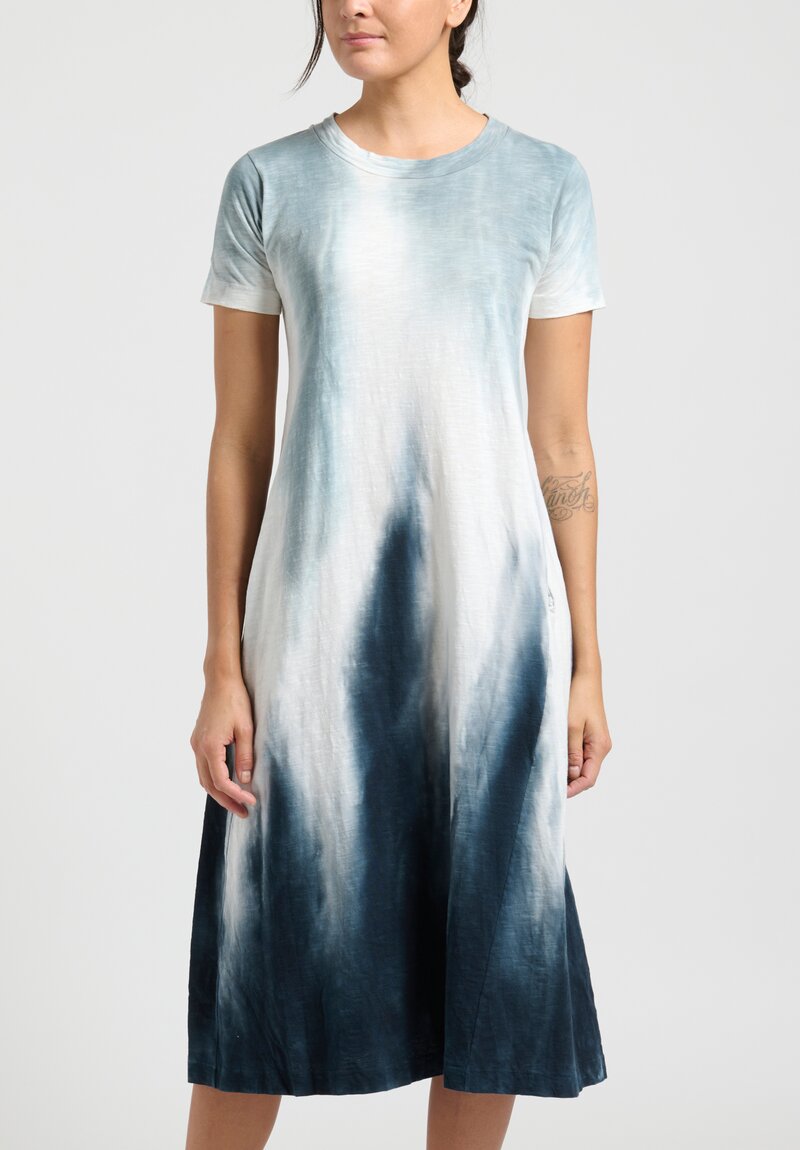 Gilda Midani Short Sleeve Maria Dress in Blue Flood