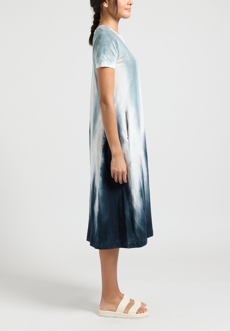 Gilda Midani Short Sleeve Maria Dress in Blue Flood