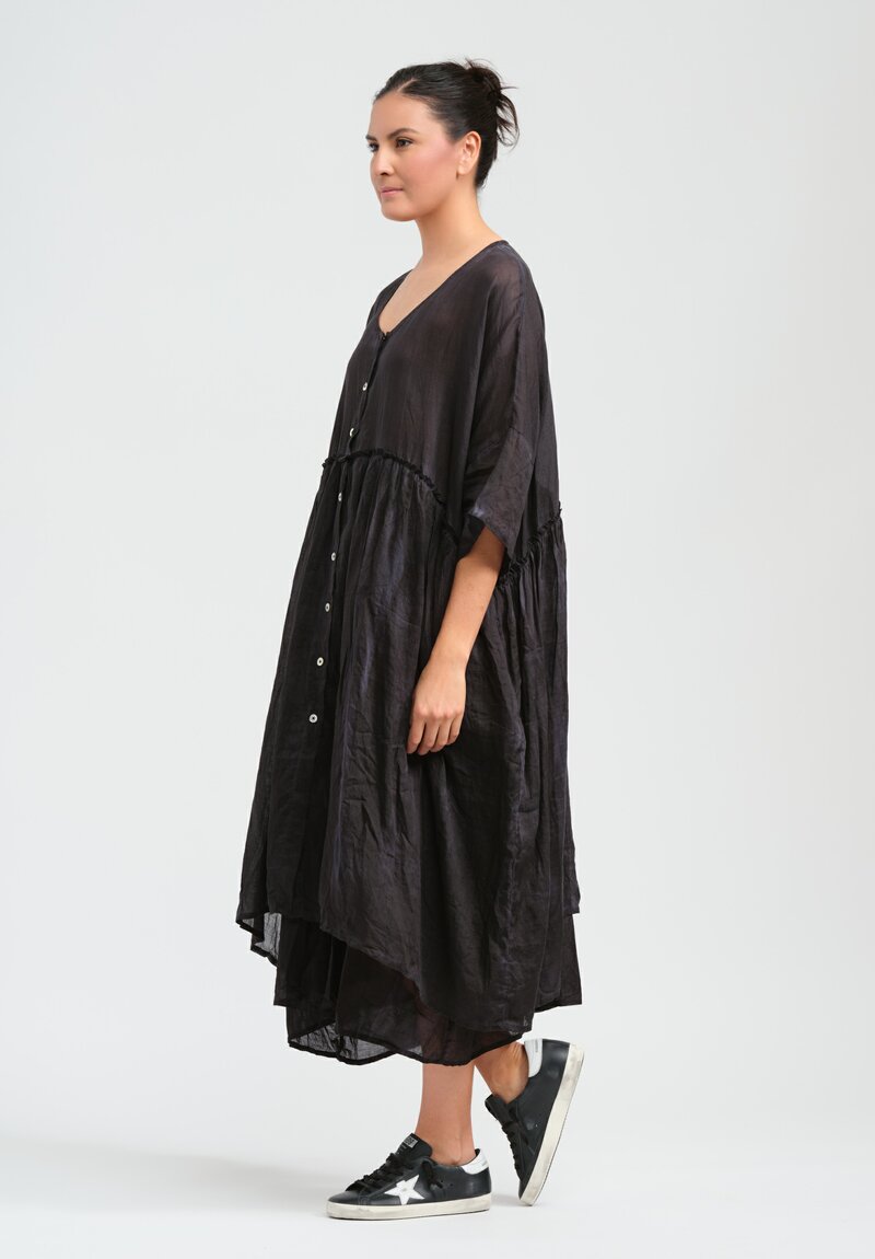 Gilda Midani Linen Over Dress in Black | Santa Fe Dry Goods . Workshop ...