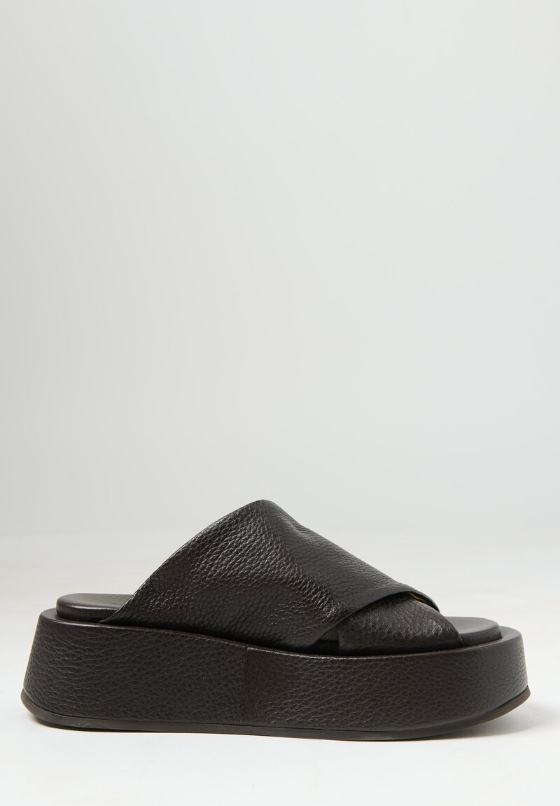 Marsell Piattaforma Slide Sandals in Black