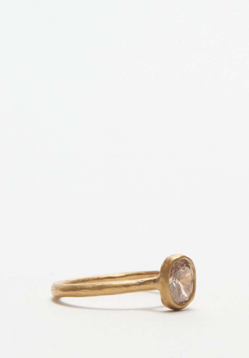 Margery Hirschey 22K, Rose Cut Champagne Diamond Ring	