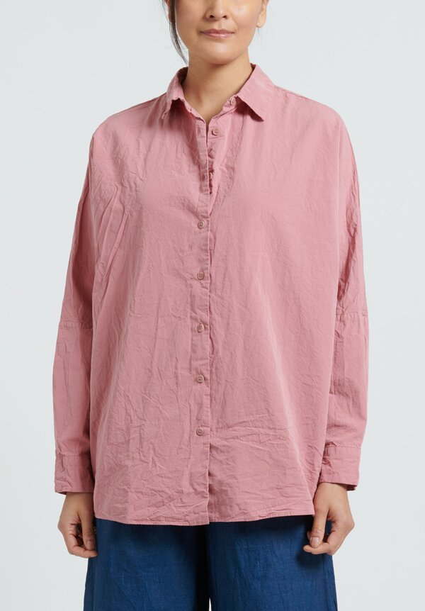 Casey Casey Paper Cotton ''Waga'' Shirt in Blush Pink | Santa Fe