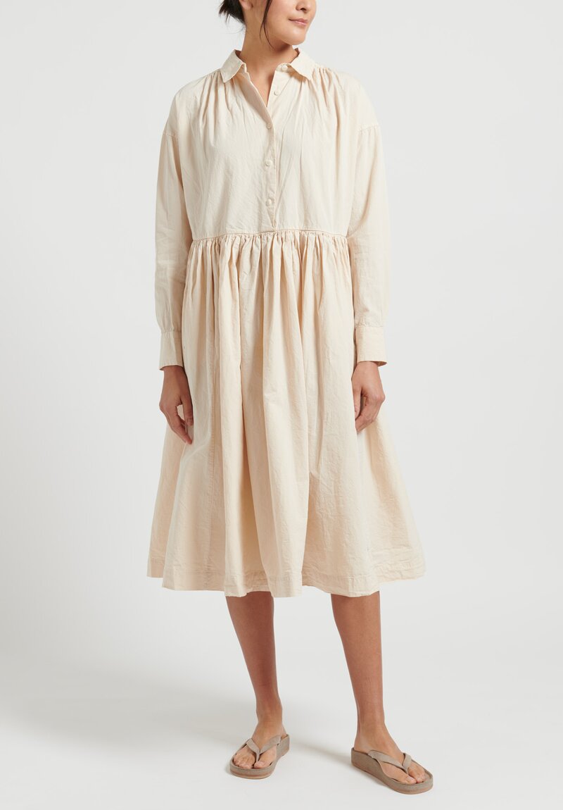 Casey Casey Paper Cotton ''Yukari'' Dress in Ivory	