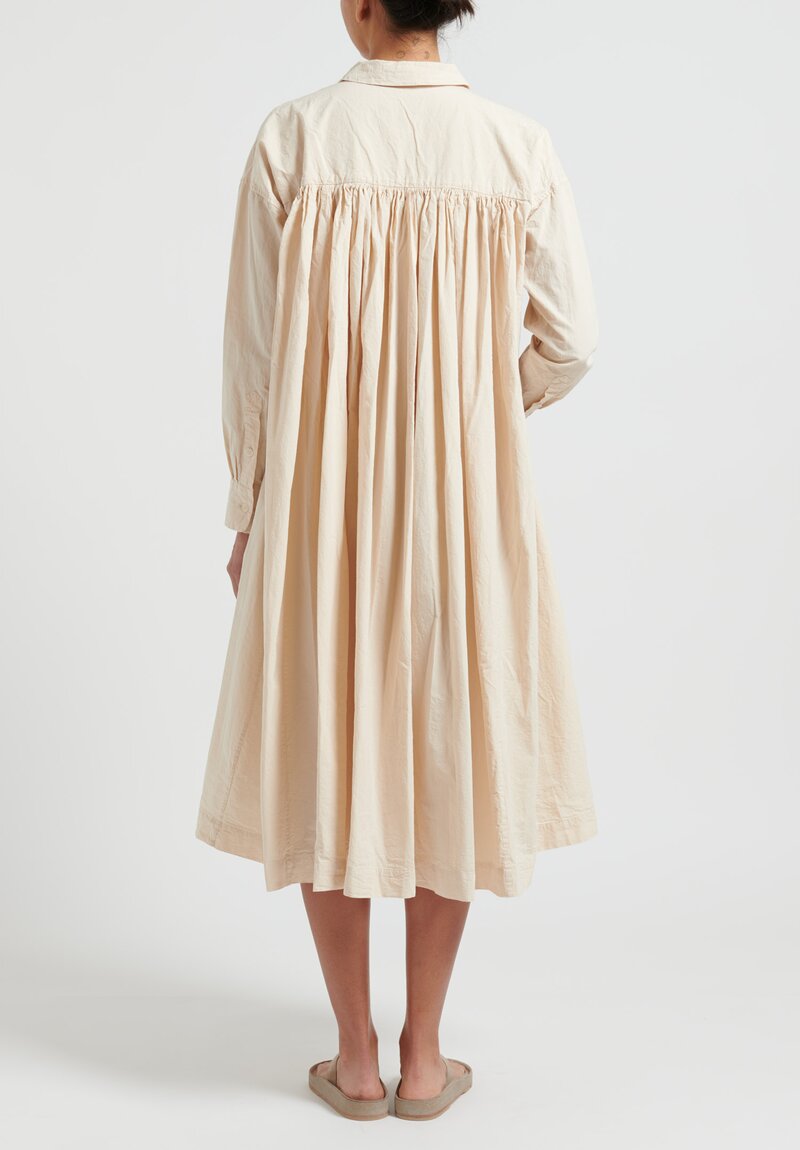 Casey Casey Paper Cotton ''Yukari'' Dress in Ivory	