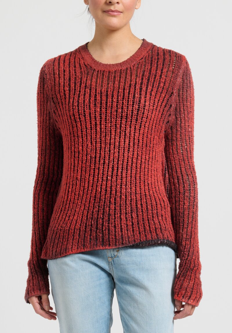 Avant Toi Loose Knit Sweater in Nero Fire | Santa Fe Dry Goods ...