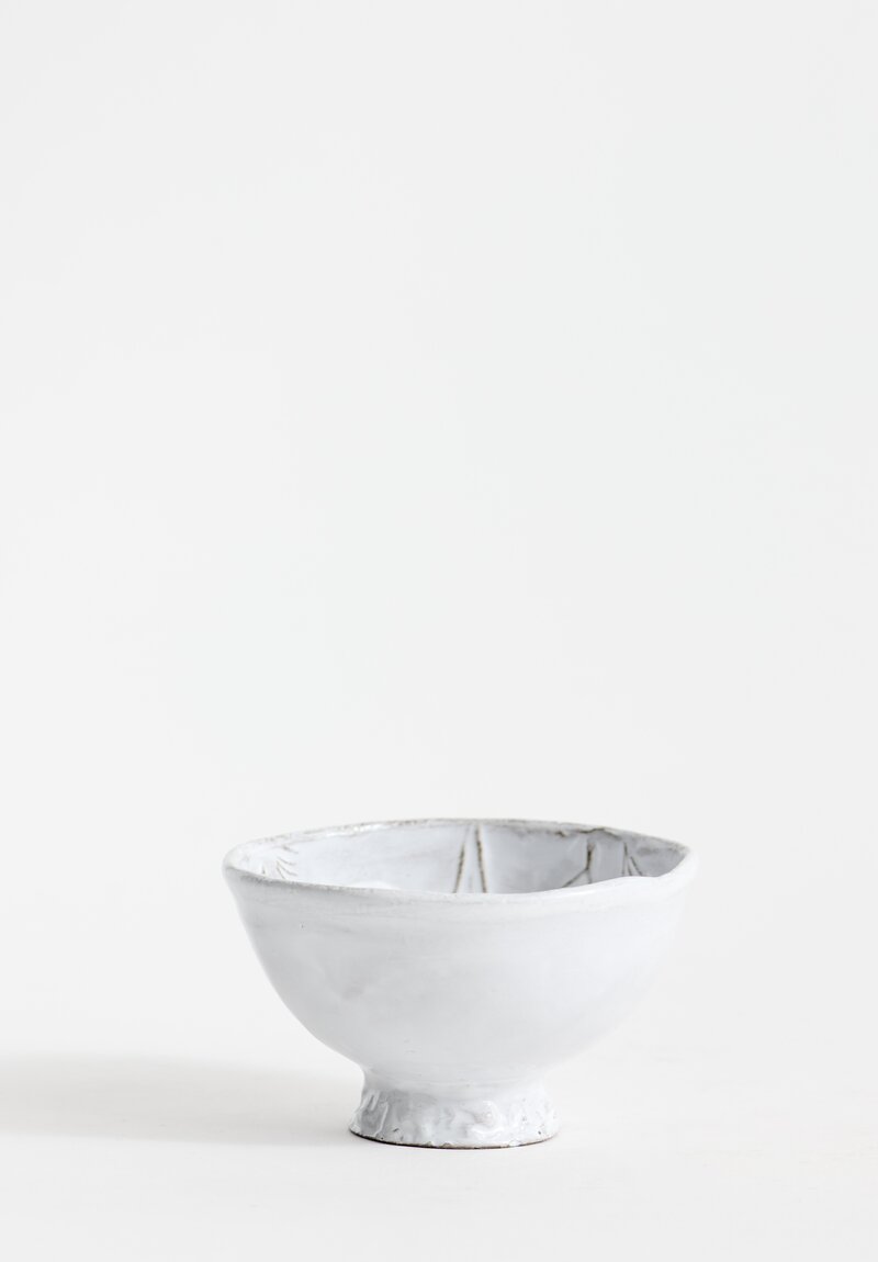 Astier de Villatte Small ''Robinson'' Bowl in White	