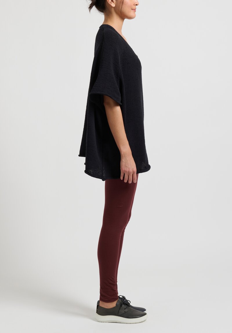 Rundholz Lightweight Cotton Leggings in Noix Red Brown