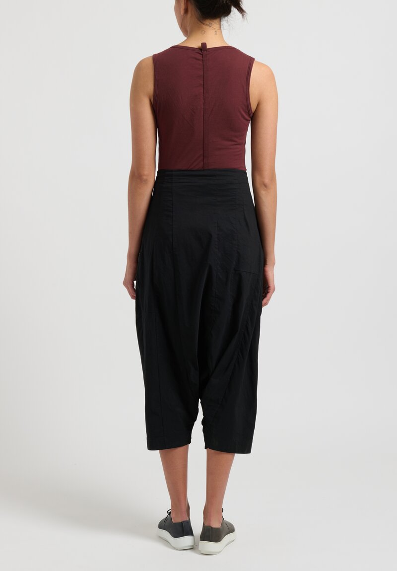 Rundholz Sleeveless Cotton Tank in Noix Red Brown	