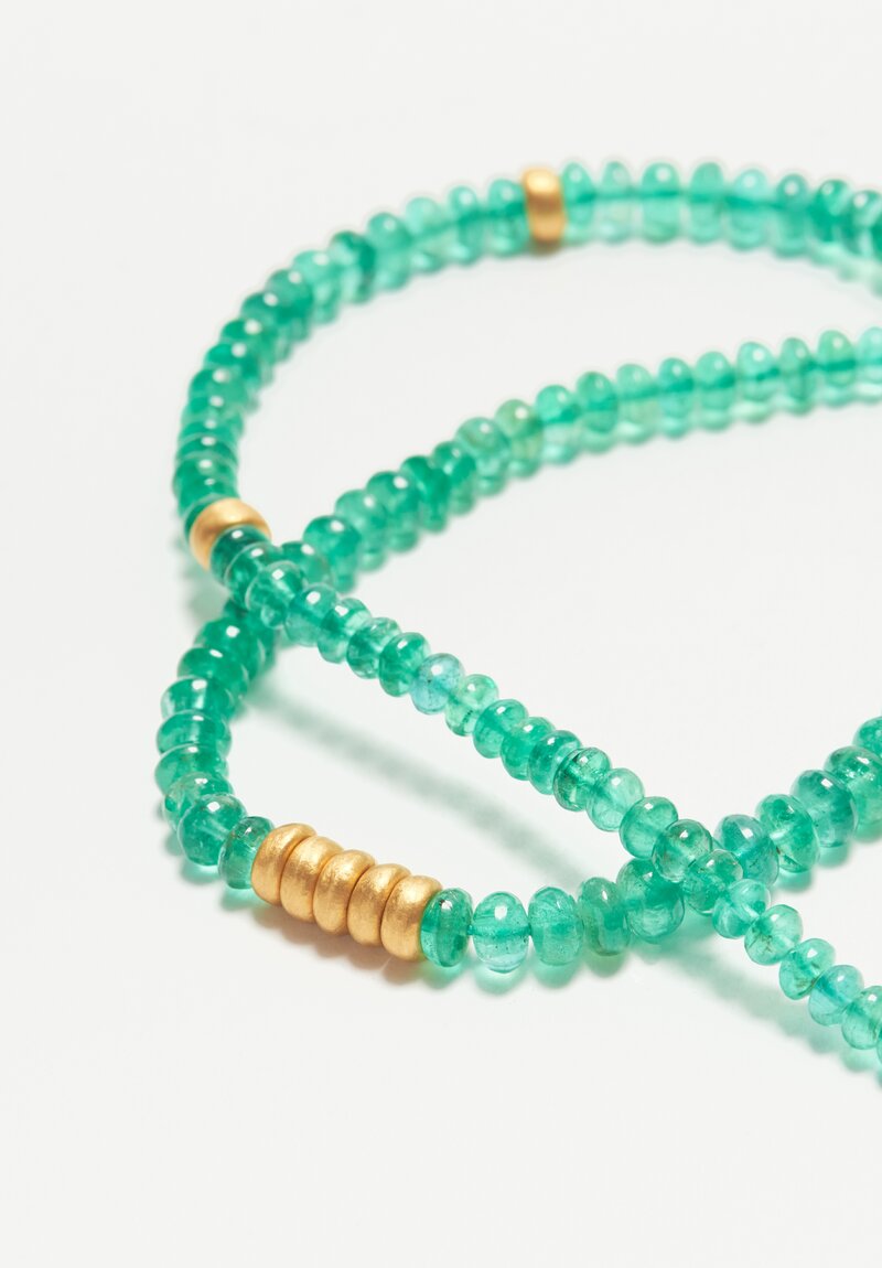 Lika Behar 22K, Emerald ''Sarah'' Necklace	