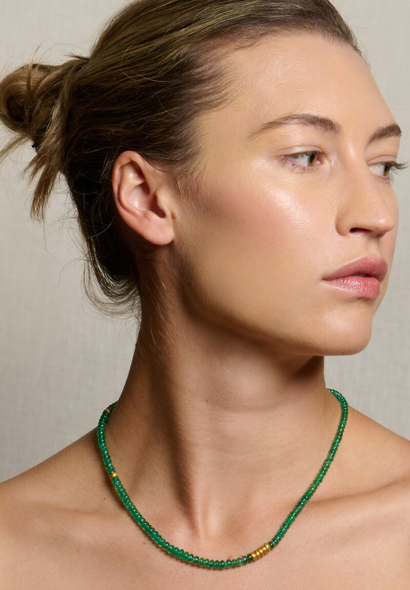 Lika Behar 22K, Emerald ''Sarah'' Necklace	
