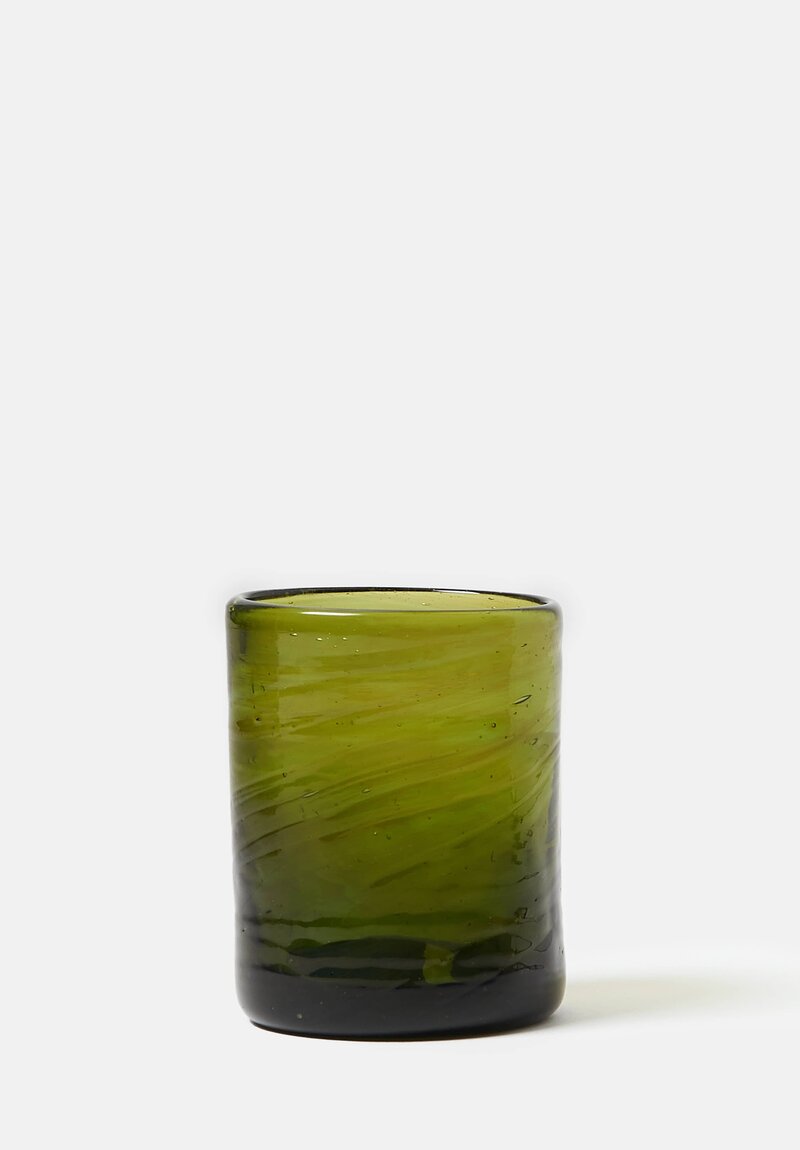 La Soufflerie Handblown Murano Moyen Glass in Olive Green	