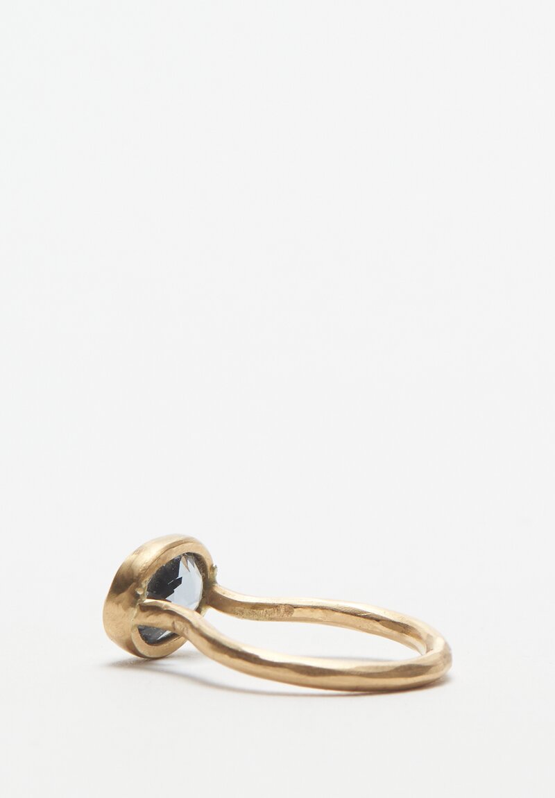 Margery Hirschey 22k, Blue Spinel Ring	