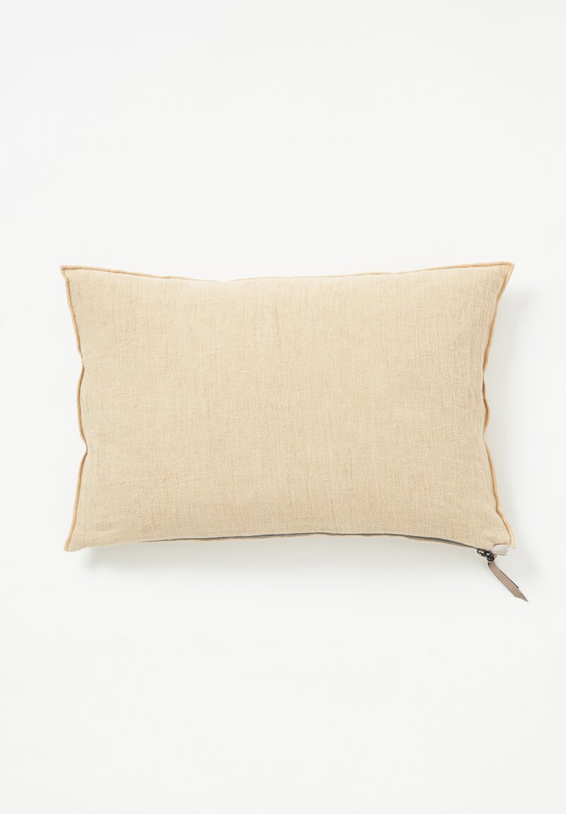 Maison de Vacances Washed Linen Crepon Pillow Orgeat	