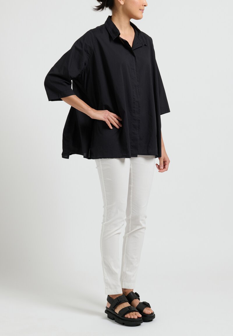 Rundholz Black Label Stretch Linen Skinny Pants in Off White	