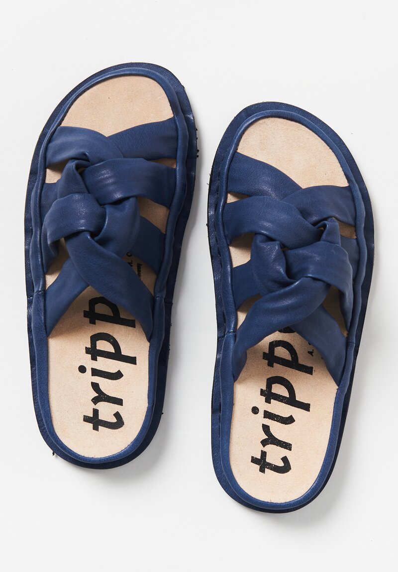 Trippen Knotty Sandal in Blue	