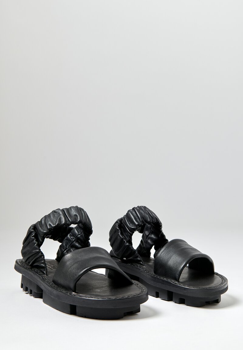 Trippen Synchron Sandal in Black